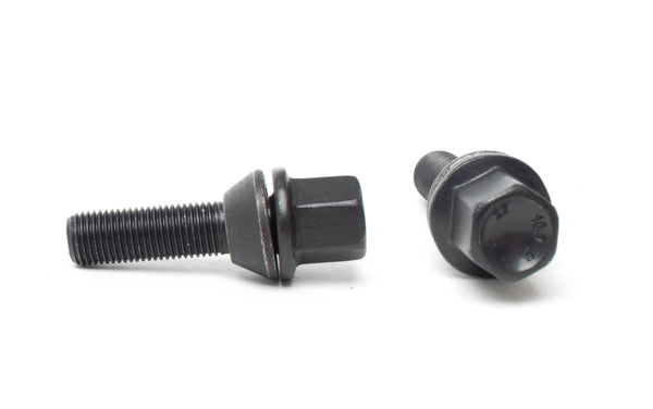 H&R Moveable Taper 14x1.5in - 42.5mm Thread Length / 19mm Head - Black Wheel Bolt - 14542508SW