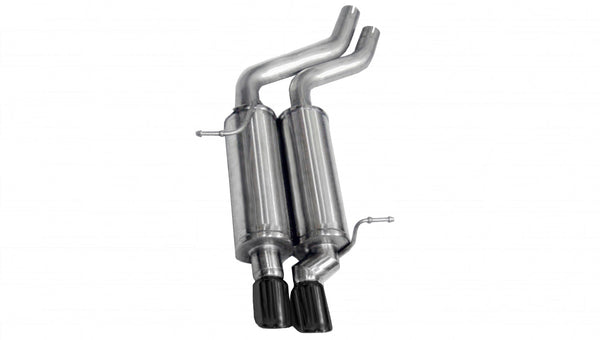 Corsa 2001-2006 BMW 325i/ci Convertible E46 Black Sport Axle-Back Exhaust - 14559BLK