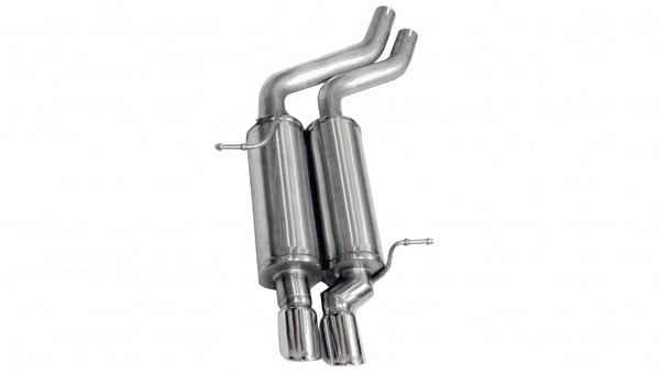 Corsa 2001-2006 BMW 325i/ci Convertible E46 Polished Sport Axle-Back Exhaust - 14559