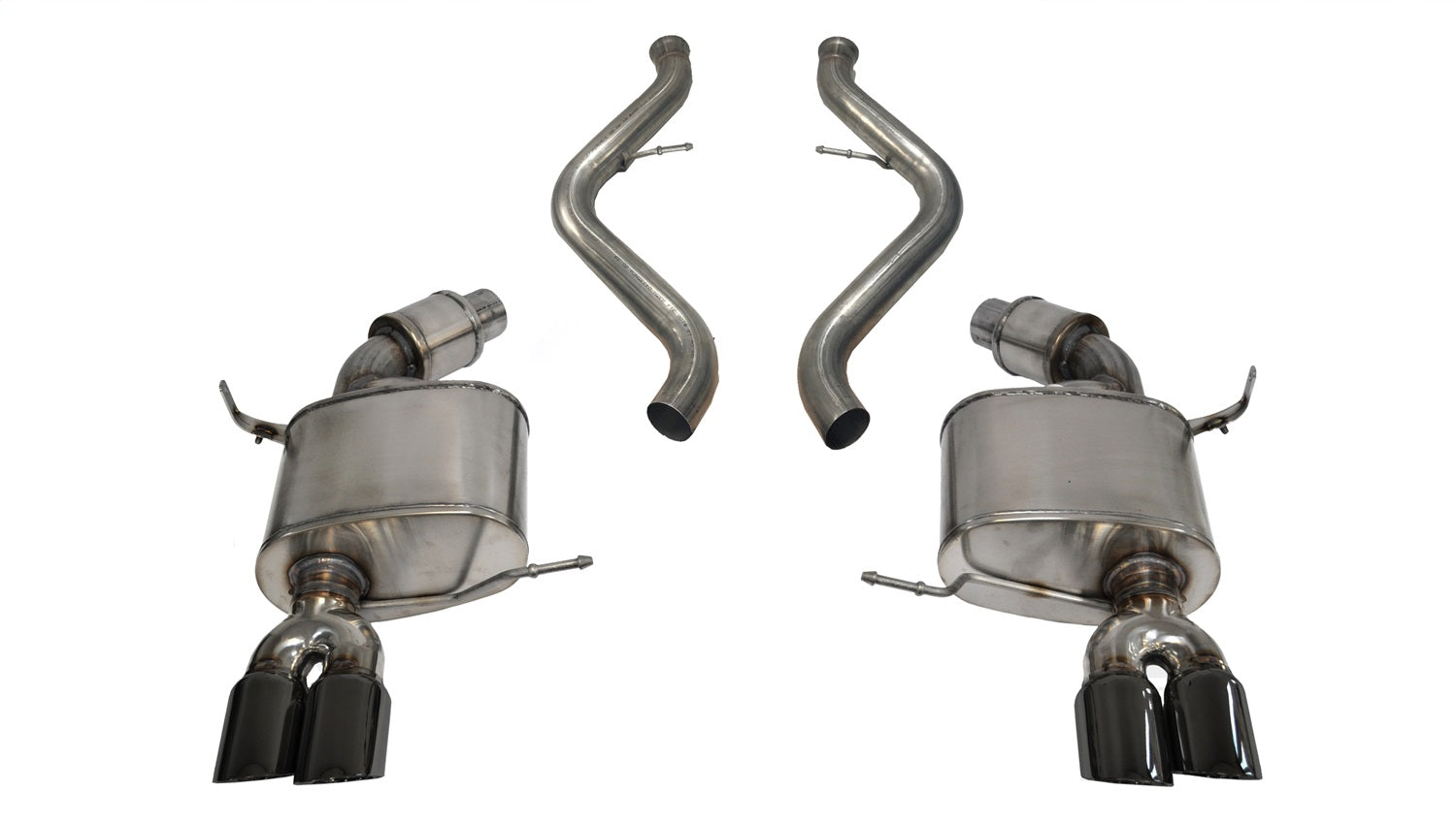 Corsa 2008-2012 BMW M3 Convertible E93 Black Sport Cat-Back Exhaust - 14568BLK