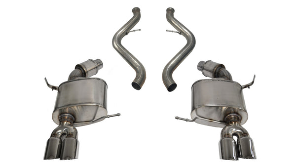 Corsa 2008-2012 BMW M3 E90 Polished Sport Cat-Back Exhaust - 14569