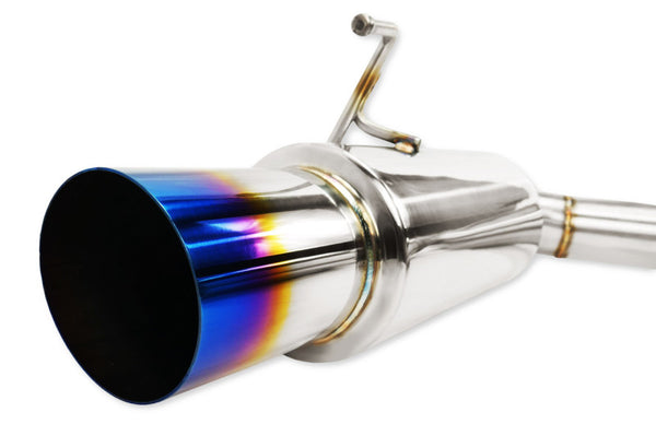 ISR Performance GT Single Exhaust With Burnt Tip - Nissan 370Z - IS-GT-370Z-BT by ISR Performance - front view