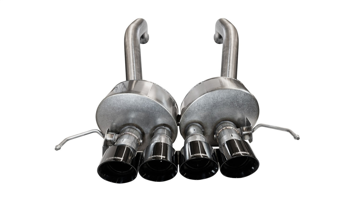 Corsa 2014-2019 Chevrolet Corvette C7 Z06 6.2L 2.75in Xtreme Axle-Back w/ Dual NPP & Quad Black Tips - 14777BLK
