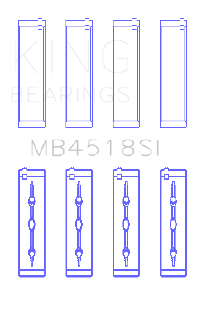 King 11-20 Chrysler 300 / Dodge Grand Caravan (Size +0.25mm) Main Bearing Set - MB4518SI0.25