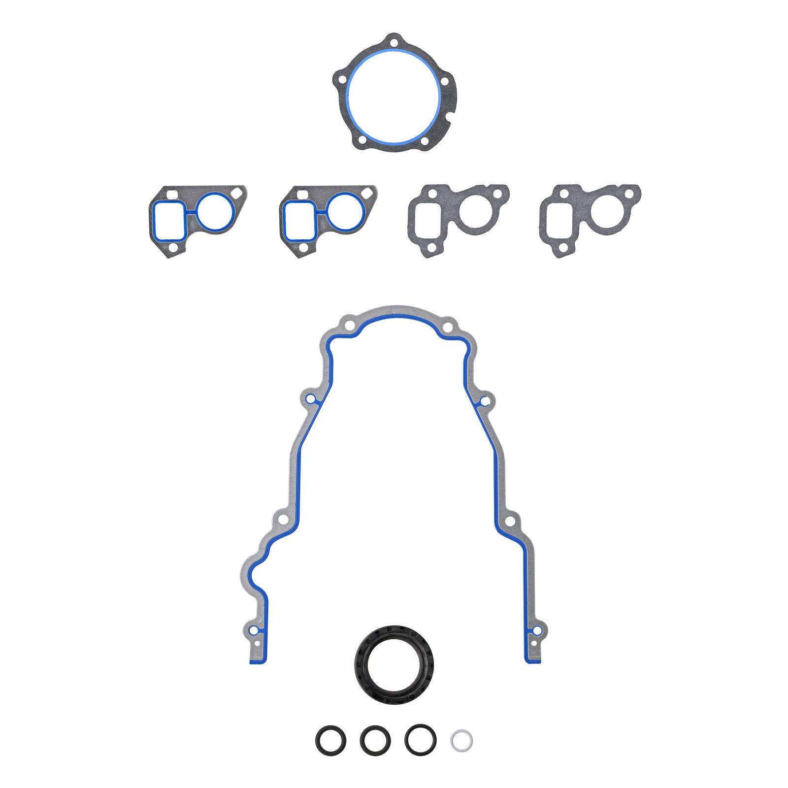 Fel-Pro 09-13 Chevrolet Silverado 1500/Corvette/12-15 Camaro Engine Timing Cover Gasket Set - TCS45993 - front view