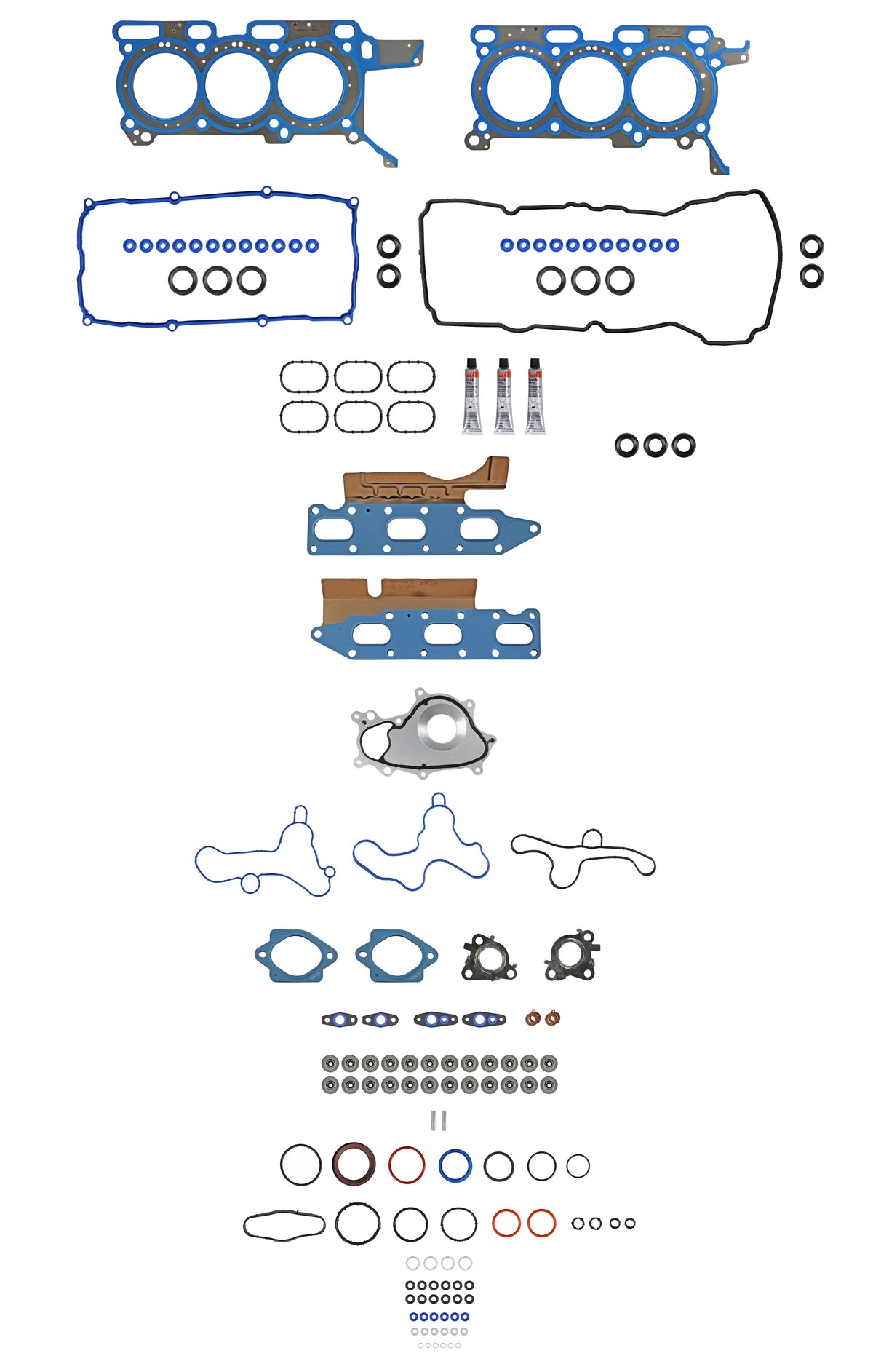 Fel-Pro Ford F-150 HS 26680 PT-2 PermaTorque Engine Cylinder Head Gasket Set - HS26680PT2 for 2012-2014 Ford F-150 - front view