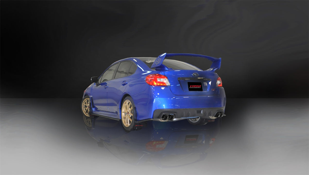 Corsa 2015-2021 Subaru WRX Cat Back Exhaust Black Quad 3.5in Tips *Sport* - 14857BLK