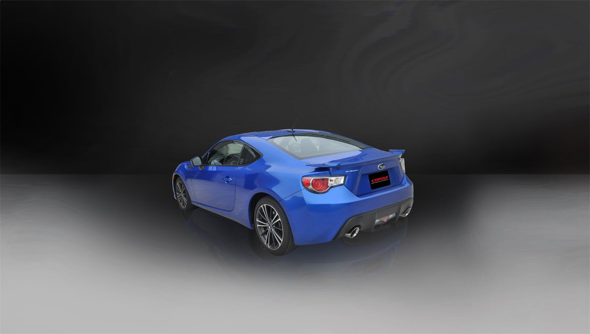 Corsa 12-14 Scion FRS / Subaru BRZ Polished Sport Cat-Back Exhaust - 14864