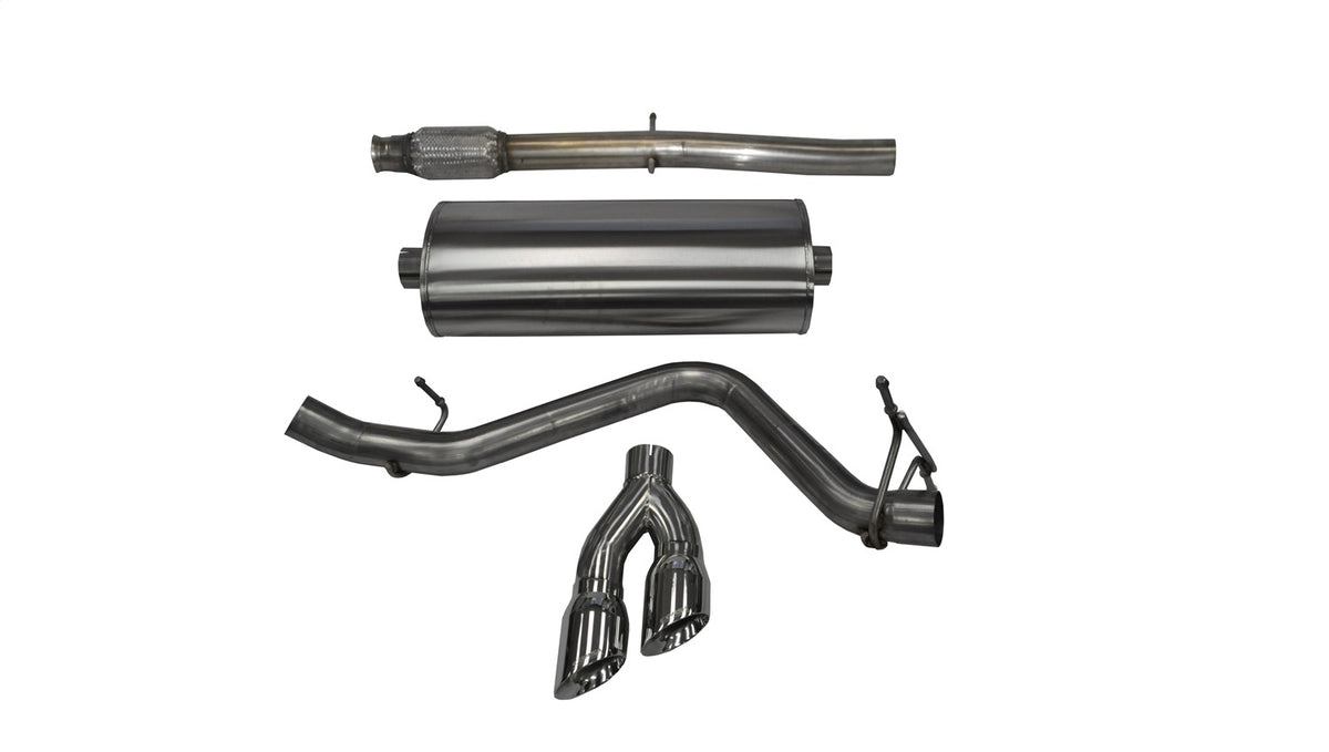Corsa 14 GMC Sierra/Chevy Silv 1500 Crew Cab/Short Bed 5.3L V8 Polished Sport Single Side CB Exhaust - 14873