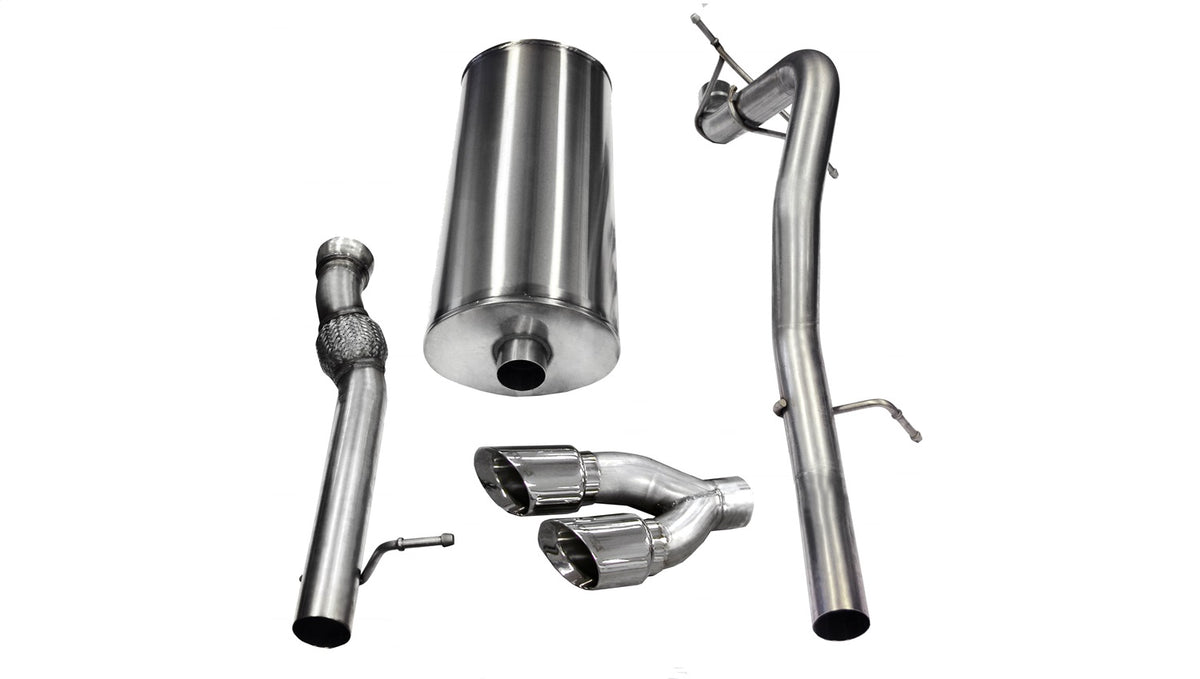 Corsa 2011-2014 Cadillac Escalade ESV 6.2L V8 Polished Sport Cat-Back Exhaust - 14882