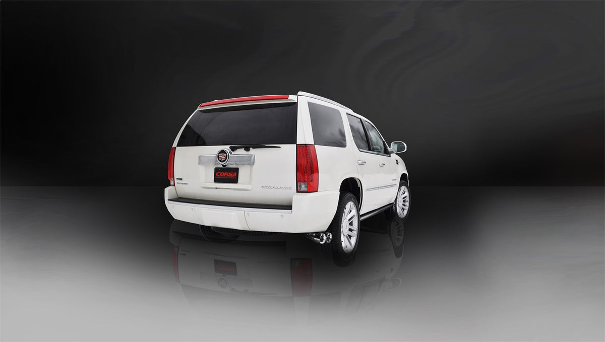 Corsa 2011-2014 Cadillac Escalade ESV 6.2L V8 Polished Sport Cat-Back Exhaust - 14882