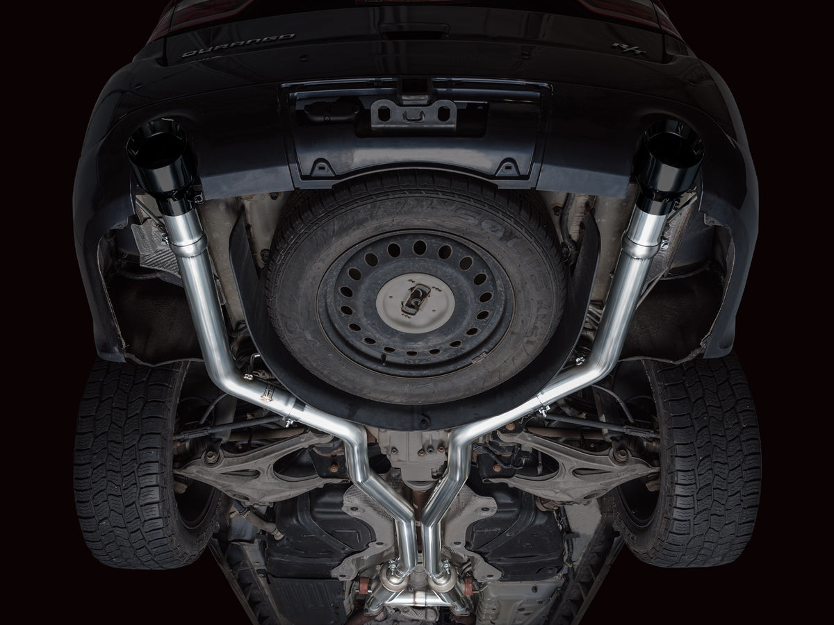 AWE Tuning 11-24 Dodge Durango 5.7L Track Edition Exhaust w/ Diamond Black Tips - 3020-33575