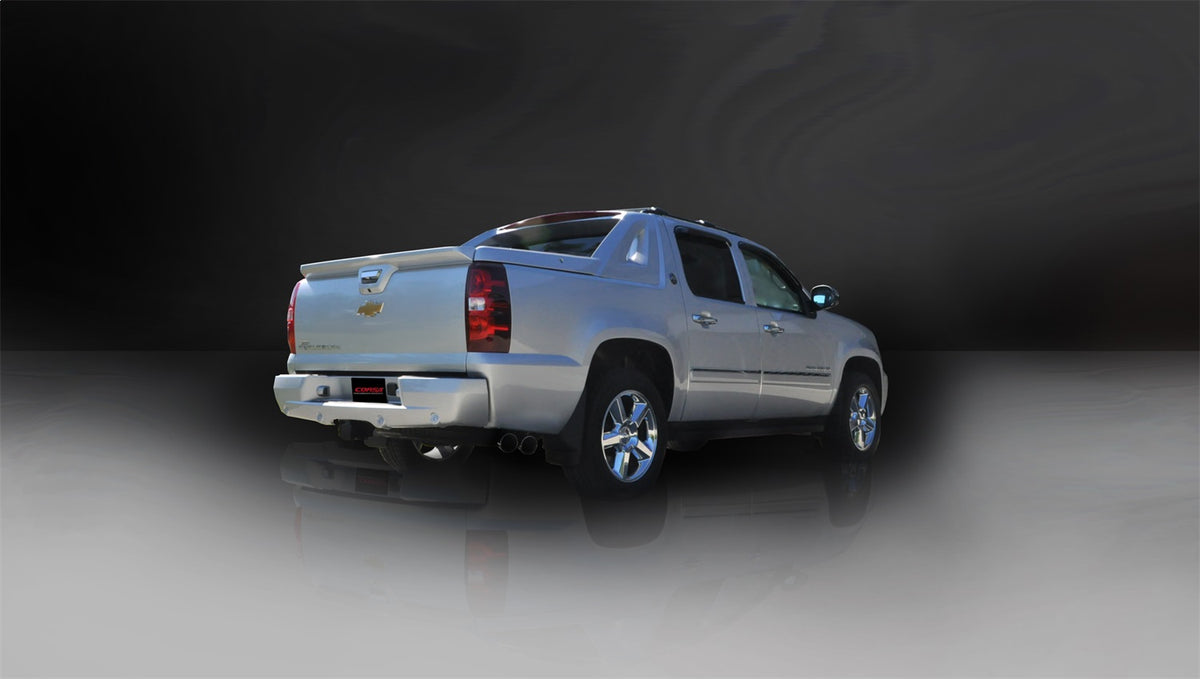 Corsa 2009-2013 Chevrolet Suburban 1500 5.3L V8 Black Sport Cat-Back Exhaust - 14914BLK