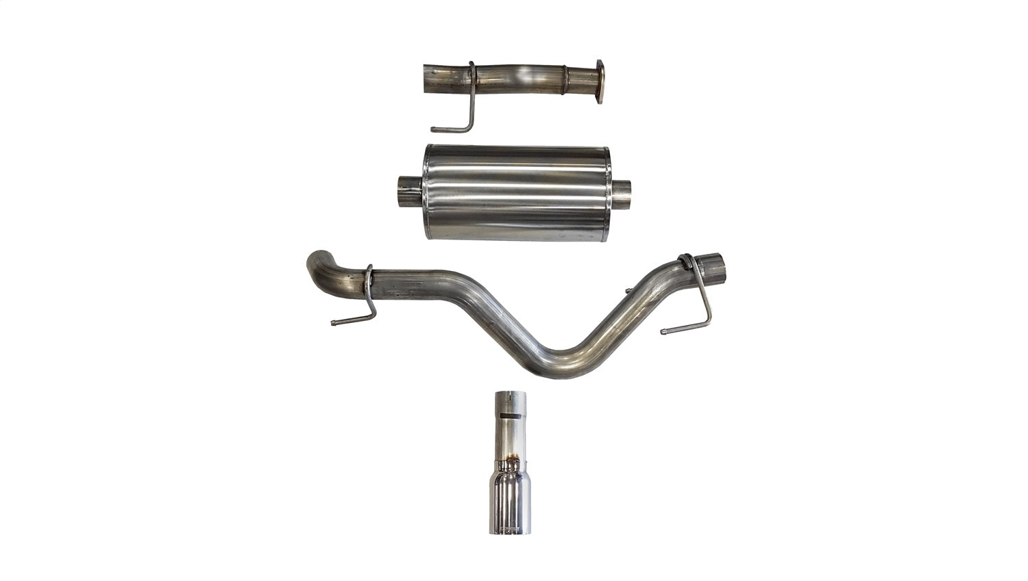 Corsa 16-23 Toyota Tacoma 3.5L V6 Double Cab 5ft Bed Sport Cat-Back Single Side Exit w/ Polished Tip - 14918
