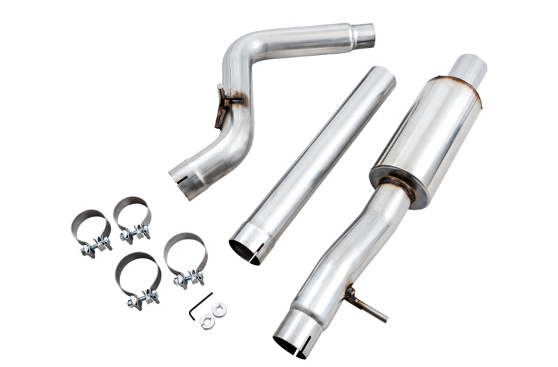 AWE Tuning 07-18 Jeep Wrangler JK/JKU 3.6L Tread Edition Axle-Back Dual Exhaust - Chrome Silver Tips - 3015-32003