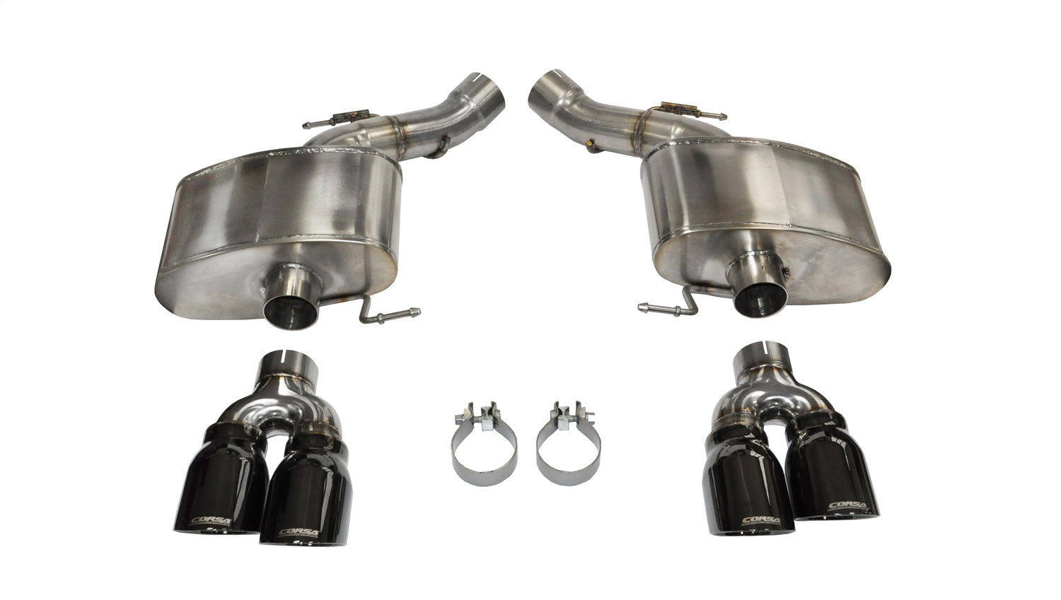 Corsa 2012-2017 BMW M6 F12 / F13 / F06 Black Sport Axle-Back Exhaust - 14929BLK