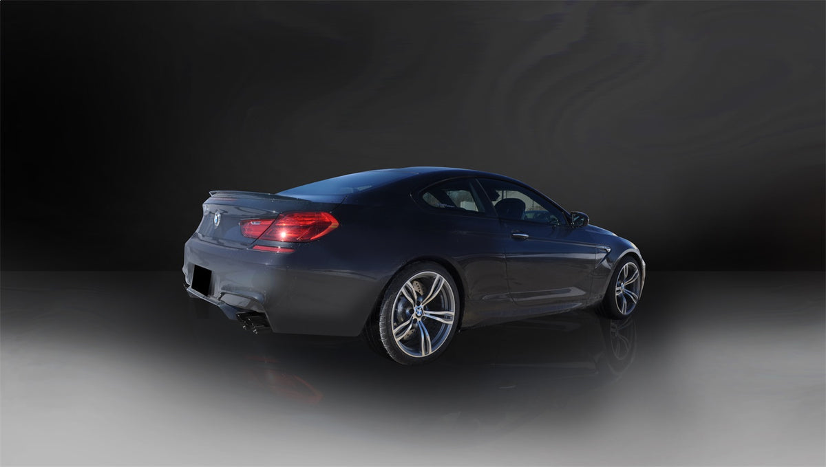 Corsa 2012-2017 BMW M6 F12 / F13 / F06 Black Sport Axle-Back Exhaust - 14929BLK
