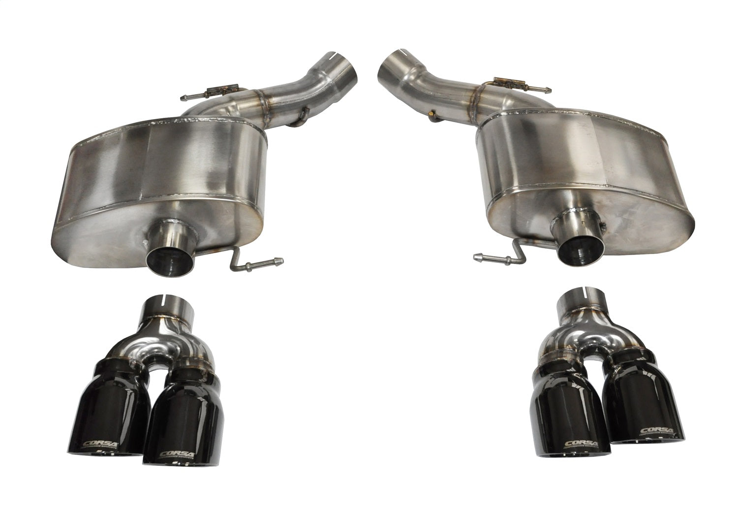 Corsa 2012-2017 BMW M5 F10 Black Sport Axle-Back Exhaust - 14934BLK