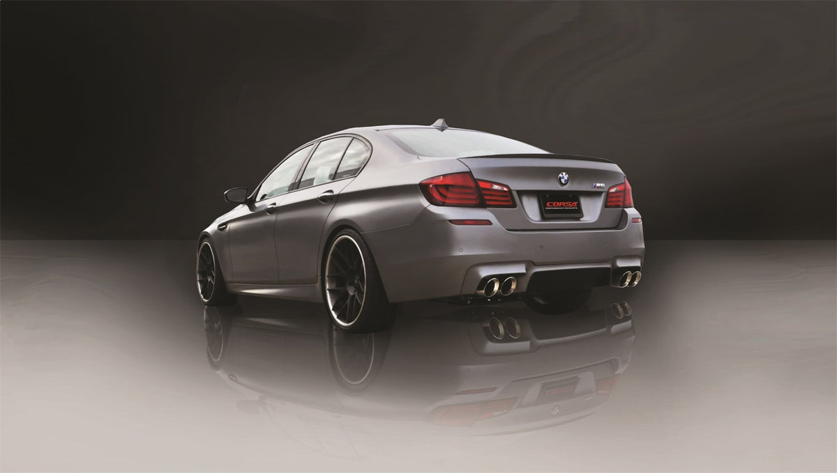 Corsa 2012-2017 BMW M5 F10 Polished Sport Axle-Back Exhaust - 14934