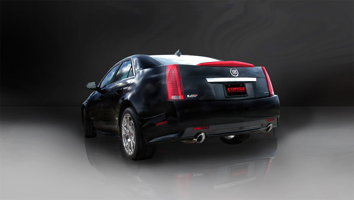 Corsa 2009-2014 Cadillac CTS Sedan V 6.2L V8 Polished Touring Axle-Back Exhaust - 14940