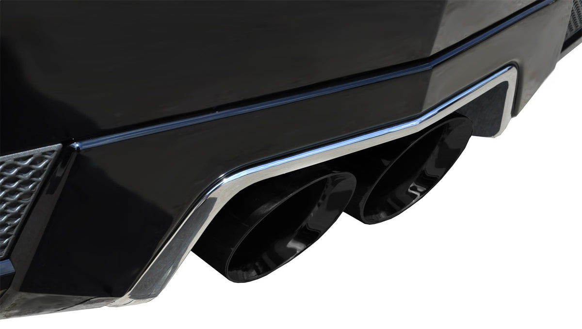Corsa 11-13 Cadillac CTS Coupe V 6.2L V8 Black Sport Axle-Back Exhaust - 14942BLK