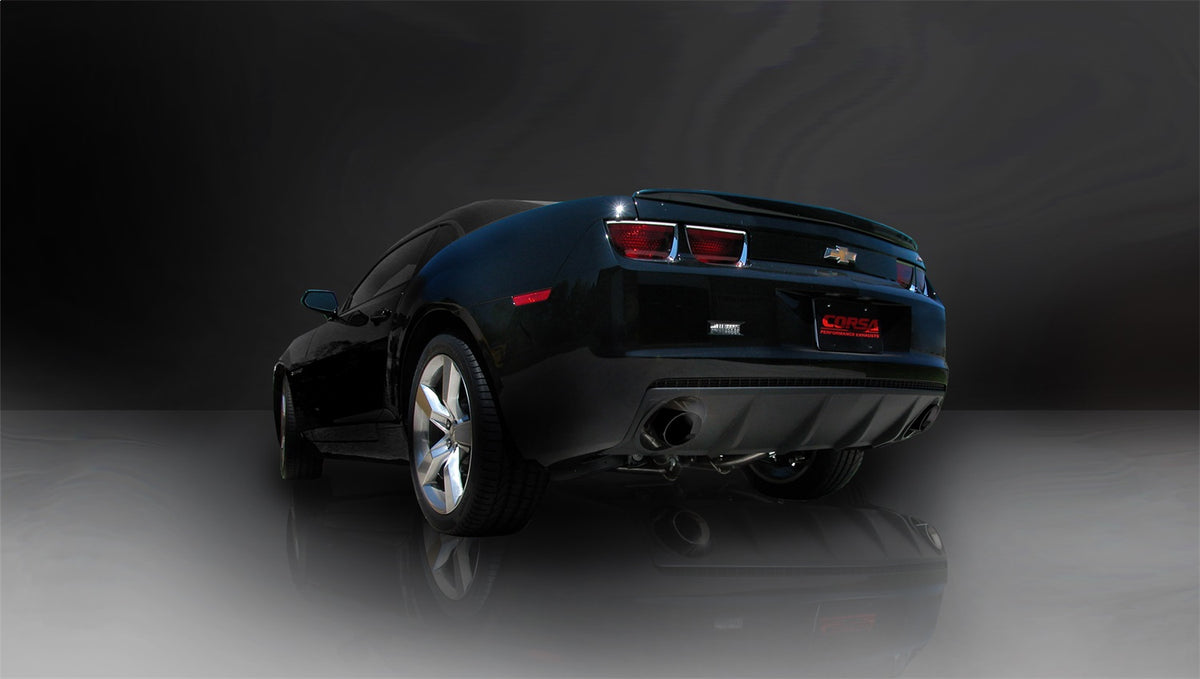 Corsa 2011-2015 Chevrolet Camaro Convertible SS 6.2L V8 Manual Black Sport Cat-Back + XO Exhaust - 14951BLK