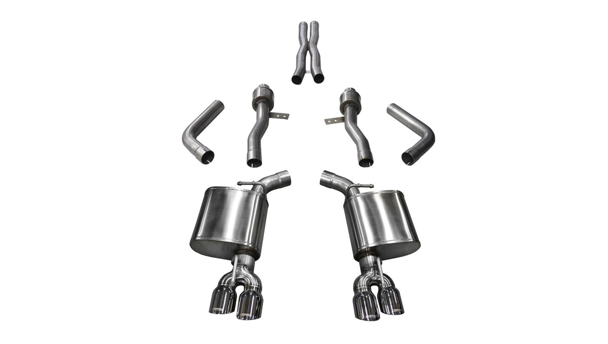 Corsa 2015-2023 Dodge Challenger Hellcat Dual Rear Exit Sport Exhaust w/ 3.5in Polished Tips - 14987