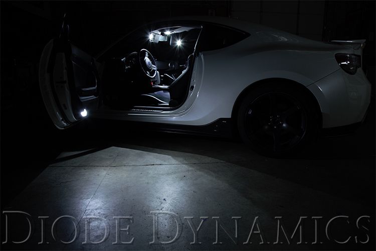 Diode Dynamics Subaru BRZ Interior Kit Stage 2 - Cool - White - DD0261 for 2013-2016 Subaru BRZ - installed view