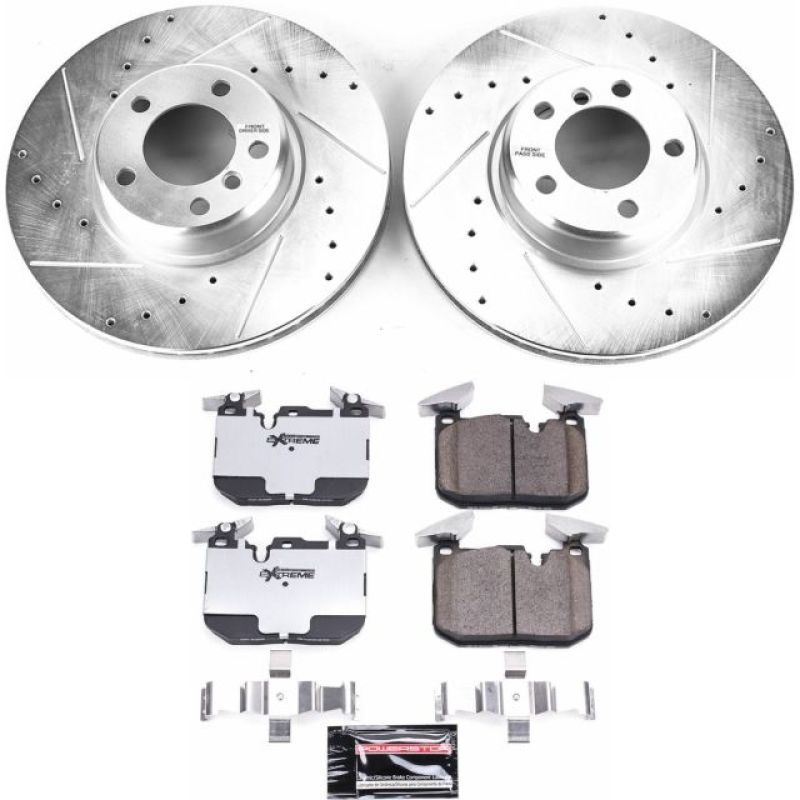 Power Stop 14-16 BMW 228i Front Z26 Street Warrior Brake Kit - K6653-26 for 2014-2021 BMW 2 Series - front view