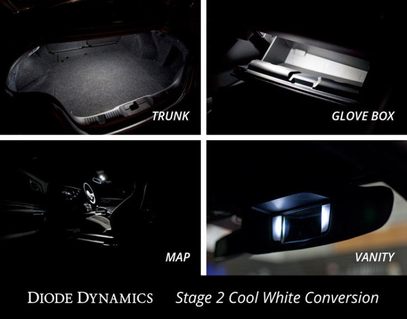 Diode Dynamics Mustang Interior Light Kit 15-17 Mustang Stage 2 - Cool - White - DD0226