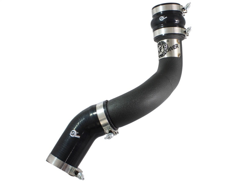 aFe BladeRunner 3in Black Intercooler Tube Cold Side w/ Couplings &amp; Clamps 13-14 Dodge RAM 6.7L (td) - 46-20139-B