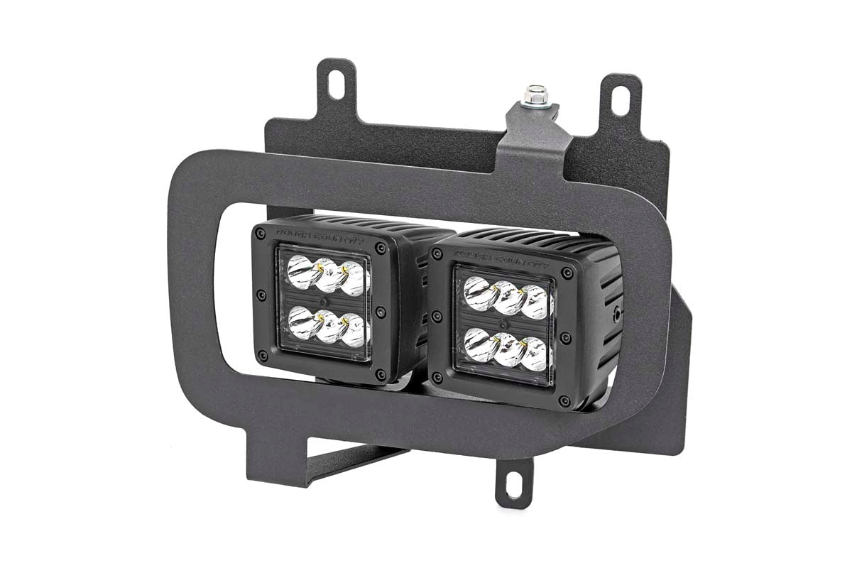 LED Light Kit | Fog Mount | Dual 2&quot; Black Pairs | Flood | Ford F-150 (15-17)