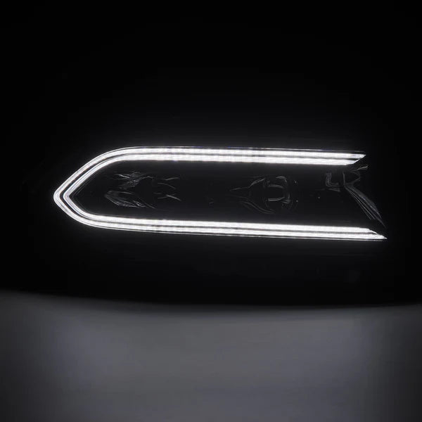 AlphaRex 15-23 Dodge Charger LUXX LED Proj Headlights Alpha-Black w/Actv Light &amp; Seq.Sig / SB DRL - 880579