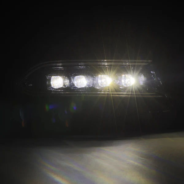 AlphaRex 15-23 Dodge Charger NOVA LED Proj Headlights Alpha-Blk w/Actv Light &amp; Seq.Sig / SB DRL - 880500