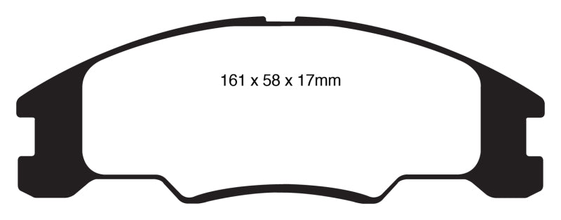 EBC 10-11 Ford Focus 1.6 Yellowstuff Front Brake Pads - DP41822R