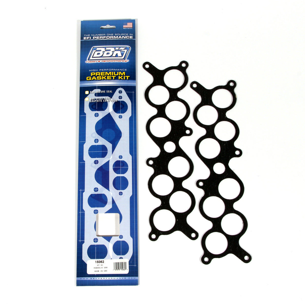 BBK 86-95 Mustang 5.0 Upper To Lower EFI Intake EFI Manifold Gasket Set GT-40 Cobra - 15062