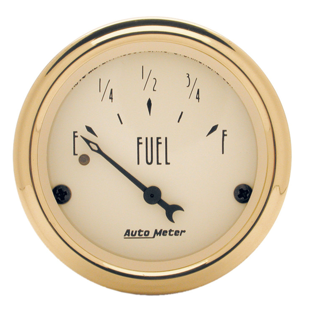 AutoMeter Gauge Fuel Level 2-1/16in. 240 Ohm(e) to 33 Ohm(f) Elec Golden Oldies - 1506