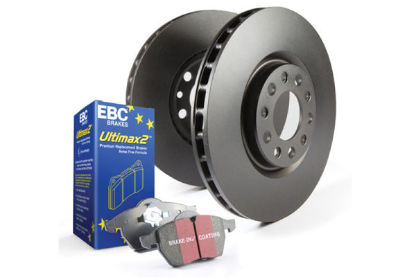 EBC S20 Kits Ultimax Pads and RK Rotors (2 axle kits) - S20K1741 for 2003-2008 Honda Pilot - front view