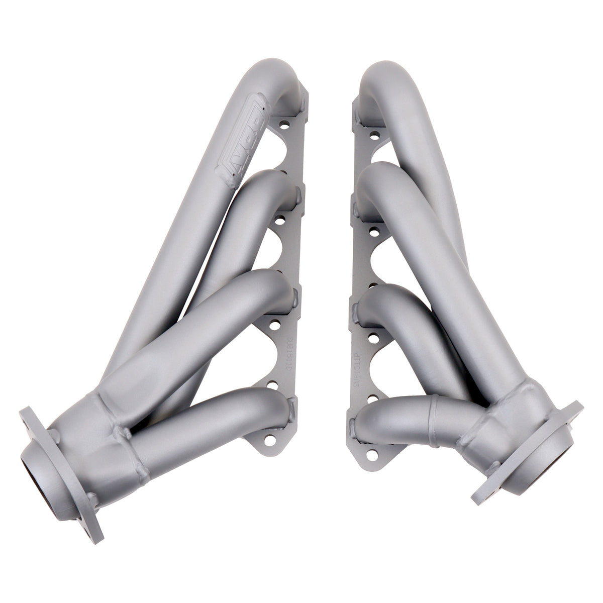 BBK 79-93 Mustang 351 Swap Shorty Unequal Length Exhaust Headers - 1-5/8 Titanium Ceramic - 1511