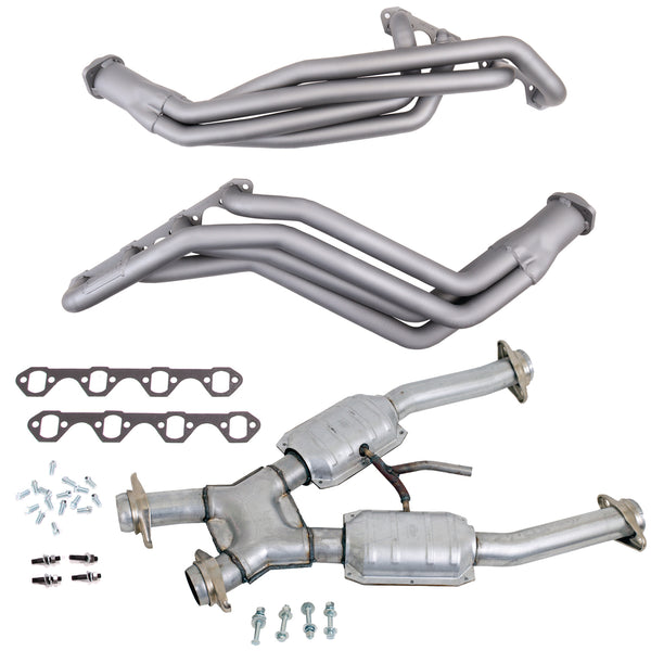 BBK 94-95 Ford Mustang 5.0L 1-5/8 Long Tube Headers w/High Flow Catted X-Pipe (Ti Ceramic) - 15192