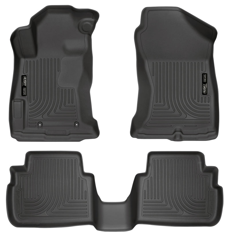 Husky Liners 2017 Subaru Impreza Weatherbeater Black Front &amp; 2nd Seat Floor Liners - 99661