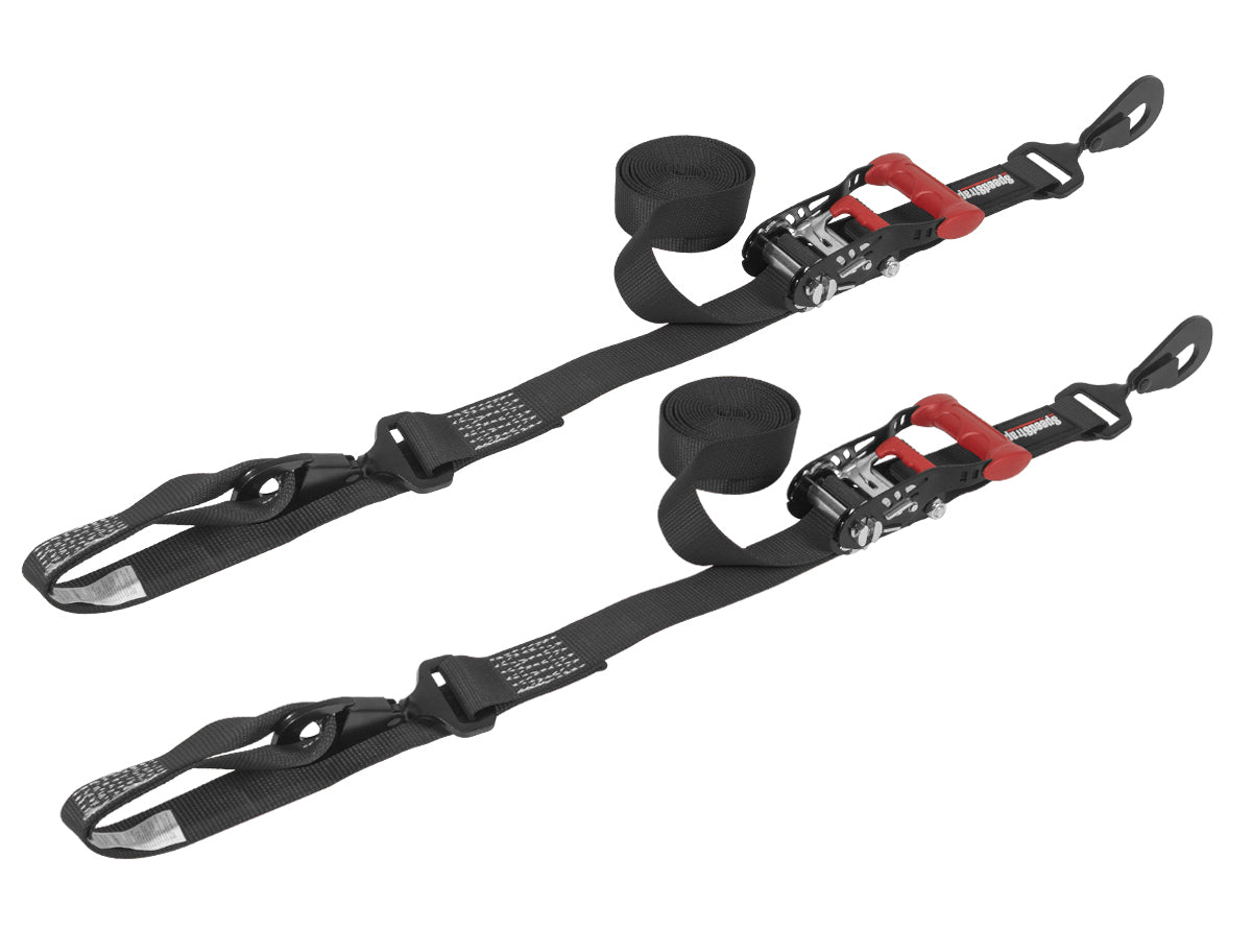 Speed Strap Ratchet Tie Down 1 1/2In 10Ft (2 Pack) - BLK - 15211-2