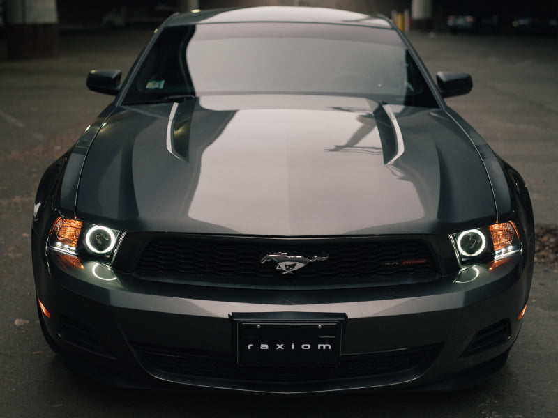 Raxiom 10-12 Ford Mustang w/ Headlights CCFL Halo Projector Headlights- Black Housing (Clear Lens) - 101685