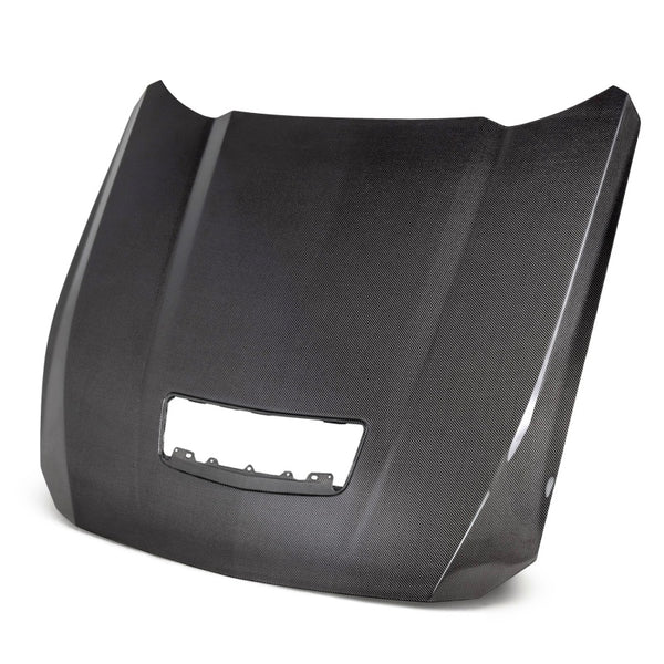 Anderson Composites 2024 Ford Mustang Type-OE Double Sided Carbon Fiber Hood - AC-HD24FDMU-OE-DS by Anderson Composites