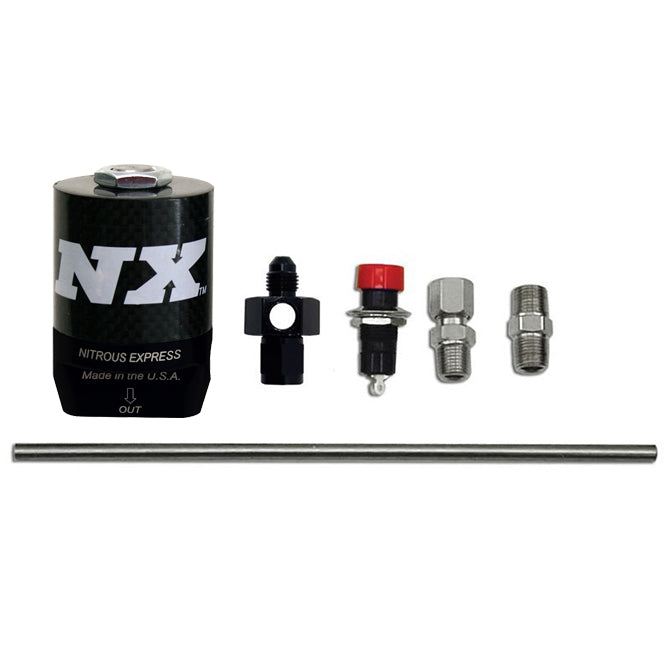 Nitrous Express Extreme Nitrous Purge Valve (4AN Manifold Push Button and Vent Tube) - 15600X