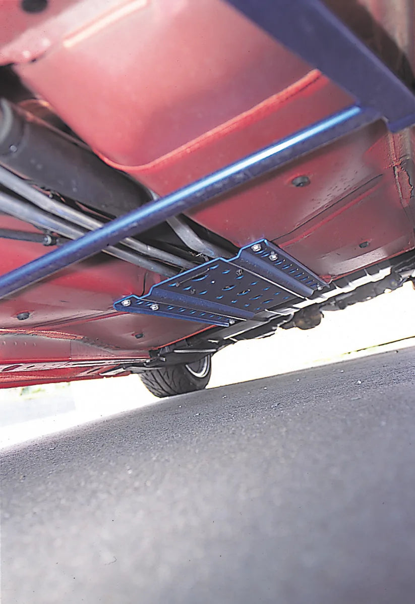 Cusco Power Brace Floor Subframe Plate Blue - ZZW30 (MR-S, MR-2 Spider) - 157 245 A