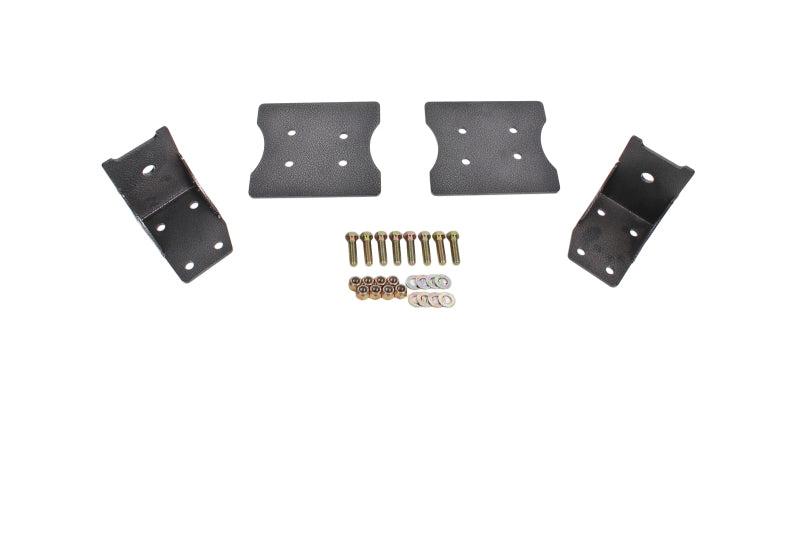 BMR 79-04 Fox Mustang Lower Torque Box Reinforcement Plates - Black Hammertone - TBR003H