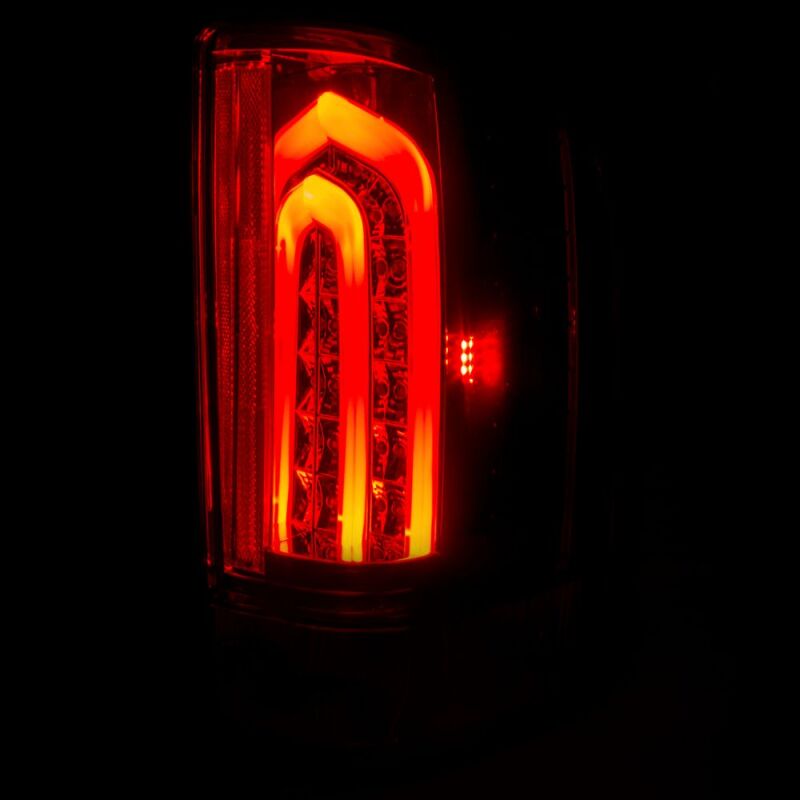 Raxiom 07-13 Chevrolet Silverado 1500 G2 LED Tail Lights- Black Housing- Smoked Lens - S112743 - close-up view