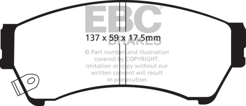 EBC 06-09 Ford Fusion 2.3 Ultimax2 Front Brake Pads - UD1164