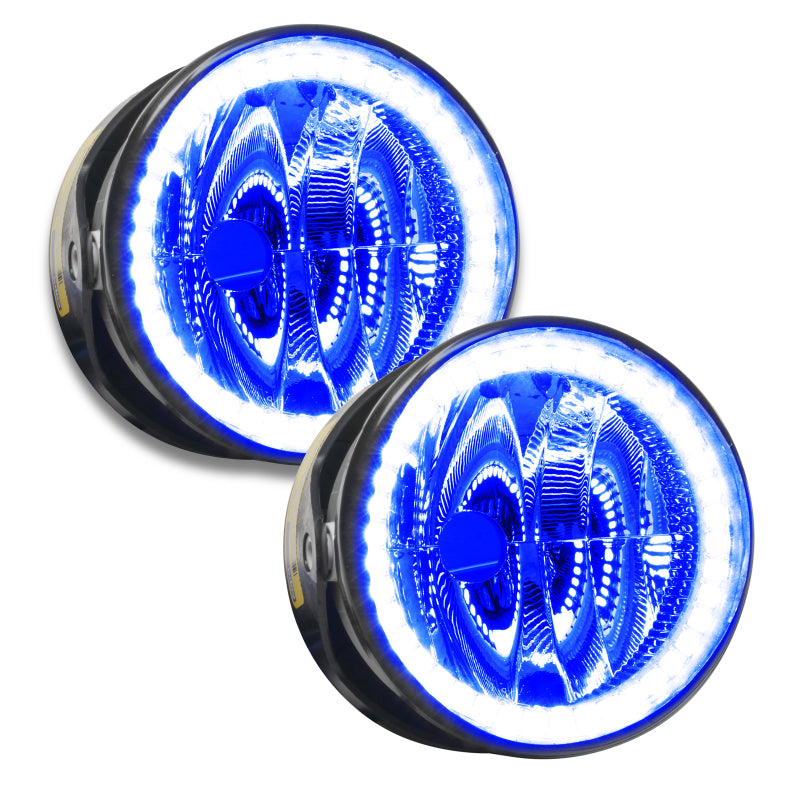 Oracle Lighting 03-04 Lincoln Navigator Pre-Assembled LED Halo Fog Lights -Blue SEE WARRANTY - 7084-002